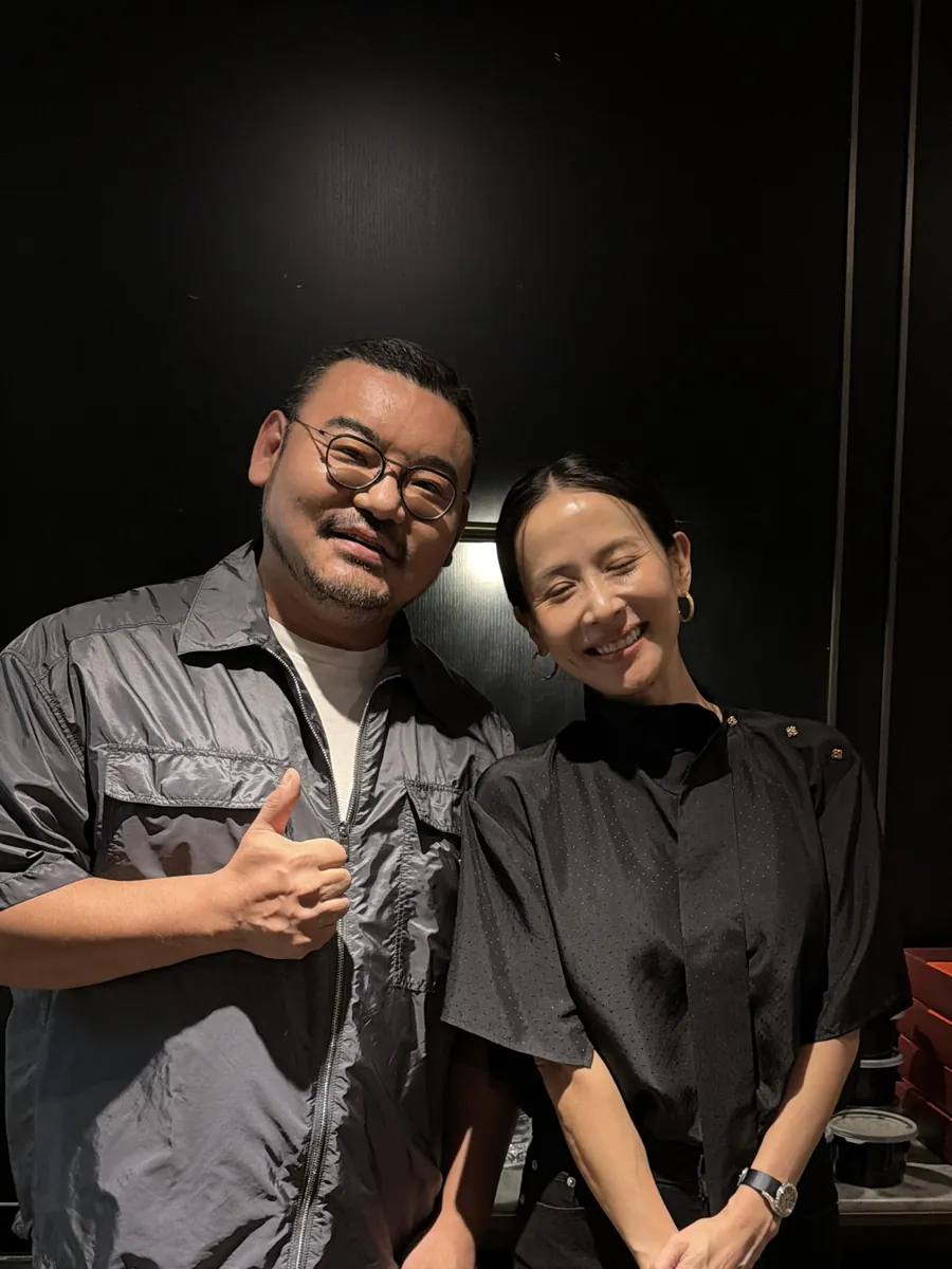 チョ・ヨジョンさんとキム・ホンソク院長(ソウルのVIP試写会にて)
